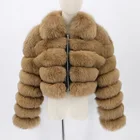 Fur Women Plus Size Elegant Zipper Down Ladies Faux Fur Jacket Long Sleeve Winter Short Coats