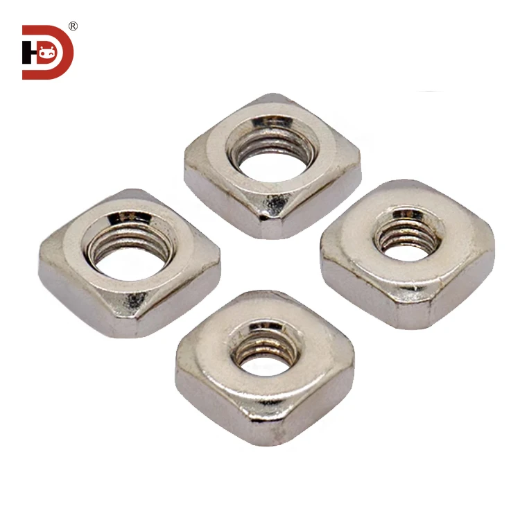 Aluminum Fittings Fastening Nut square Carbon Steel Aluminum Profile Special Nut M4M5M6M8 Nut factory