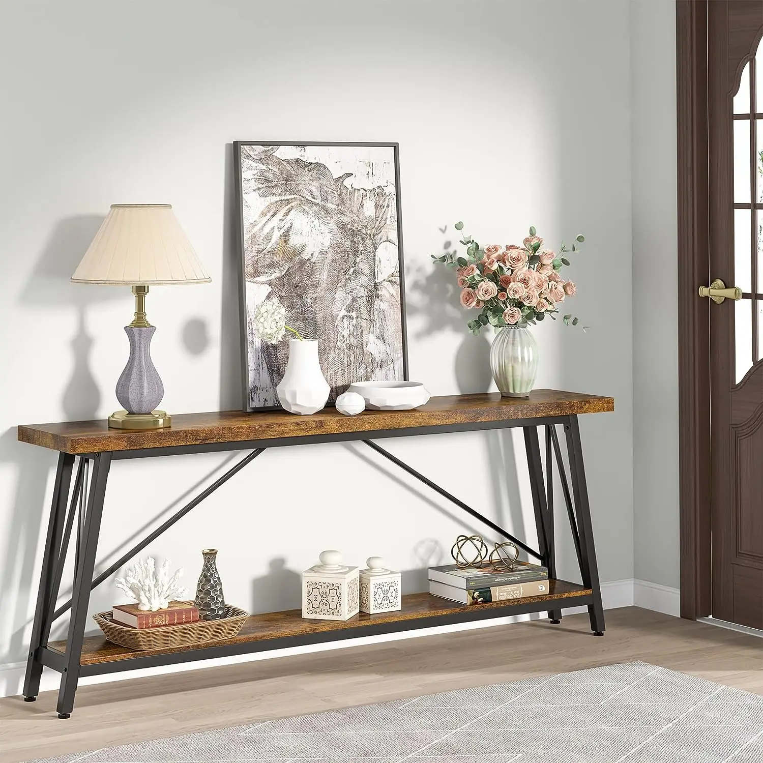 Control table Living room Country Industrial sofa table Entrance hallway Long bar table