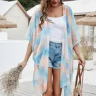 Coverups Beach Women Cardigan Open Front Swimsuit Coverups Swimwear Tie Dye Beach Cover Up With Floral Print