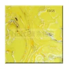 Yellow Slab Yellow Thin Onyx Surface Decoration Background Resin Wall Transparent Onyx Stone Slab