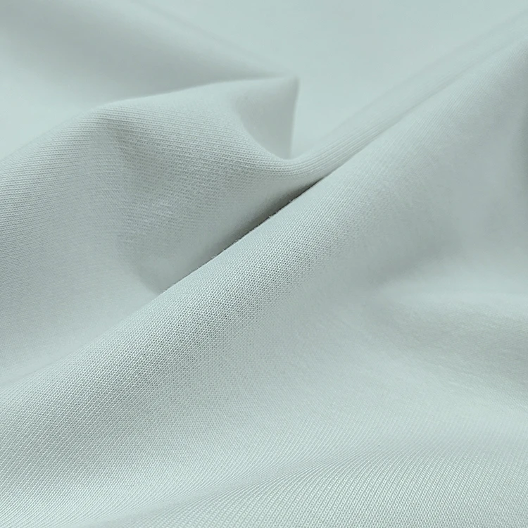300GSM Plain Dyed Spandex Fabric Polyester and Cotton Material Scuba Knit Fabric for Garment manufacture