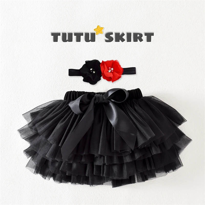 INS popular candy colors newborn baby tutu skirts toddler infant girls summer tulle dress with hairbands baby 2piece sets