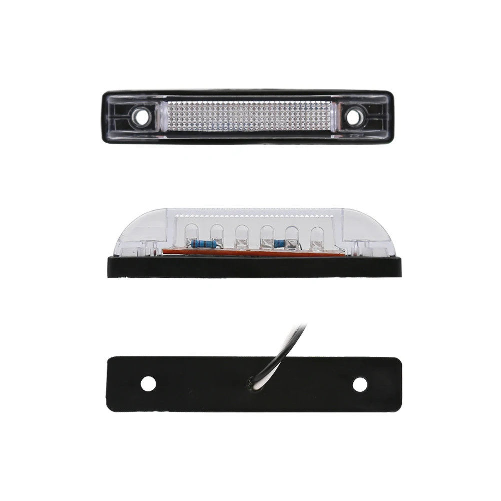 product 6led waterproof turn signal lamp truck warning strobe side marker light-36