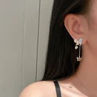 Jewelry Earrings 2021 Crystal Fancy Jewelry Gold Butterfly Drop Earrings