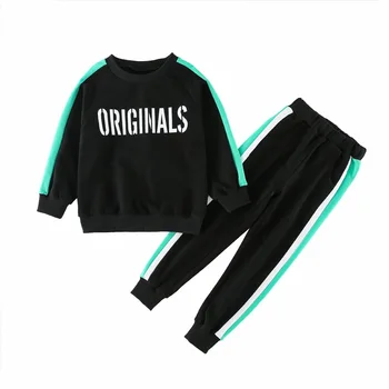 Cheap clothes wholesale Casual Design Children Clothes Long Sleeve Boys Sports Clothing Set