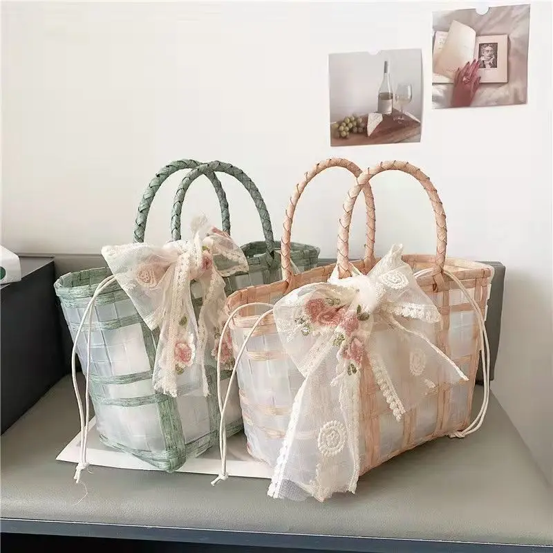 PVC Handbag Clear Transparent Handbag For Reusable Shopping Carry  Ladies Tote Bag Transparent Handbag For Work/Pocketbook