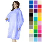Plastic Coat Plastic Waterproof Disposable Rain Coat For Adult Clear Portable Emergency Rain Ponchos