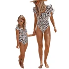 Family 1 Mommy And Me Swimsuit Julysand Family Swimwear Mommy And Me Leopard Swimsuit 1 Piece Matching Family Swimwear