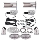 Pipe Exhaust Exhaust Pipe Remote Dual E-Cut Pipe Cut Out Valve Electric Exhaust Cutout Kit