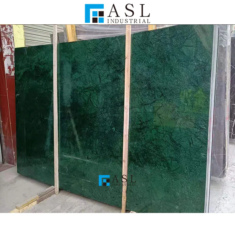 Indian  emerald green marble tiles verde guatemala guetemala empress Green Marble Slab