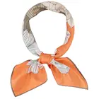 Silk Scarf Factory China Digital Printed 90*90 Silk Scarves Custom Made In China