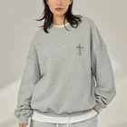 Custom Men Pullover Oversized Printing Embroidered High Quality Crewneck Sweatshirts