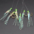 Beads 4#5#6#7#8# Flasher Multicoloured Sabiki Luminous Beads Sabiki 6 Hooks High Quality Japan Products