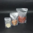 Zip Lock Packaging Bag Clear Plastic Zip Lock Stand Up Flat Bottom Packaging Pouch Bag