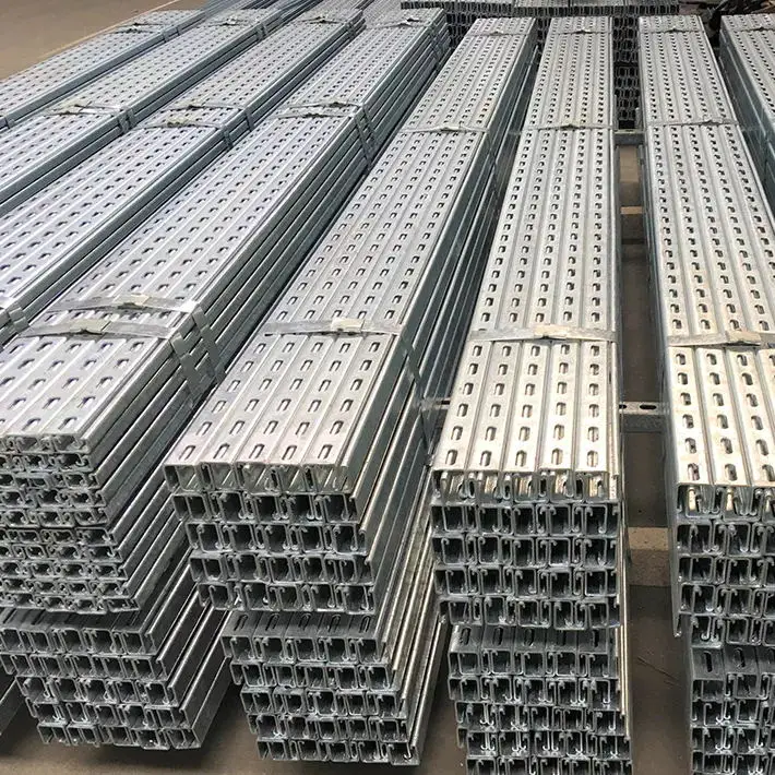 Pre Galvanized Strut Channel Unistrut C Channel Steel Factory Price