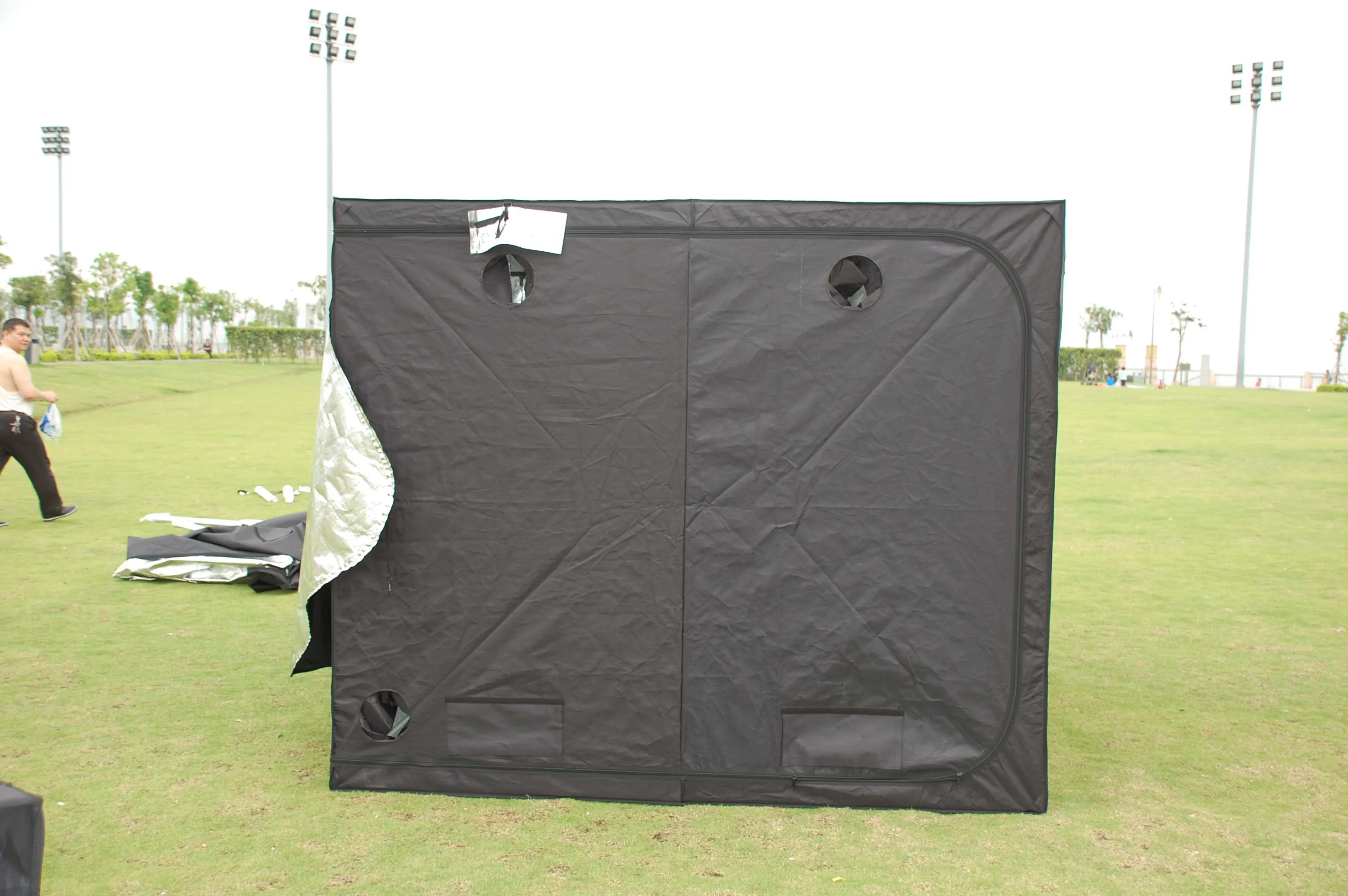 Plant Tent Steel Frame Easily Assembled 4x4 with Eco-Friendly Modern Design for Hydroponic Grow and Home Use details