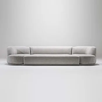 Modern Minimalist Rotatable Special-Shaped Fabric Sofa Living Room Leisure Can Be Customized Italian Sofa