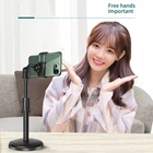 Phone Dual Aluminum Adjustable Rotation Foldable Desk Phone Holder Portable Mobile Stand Dual For Phone