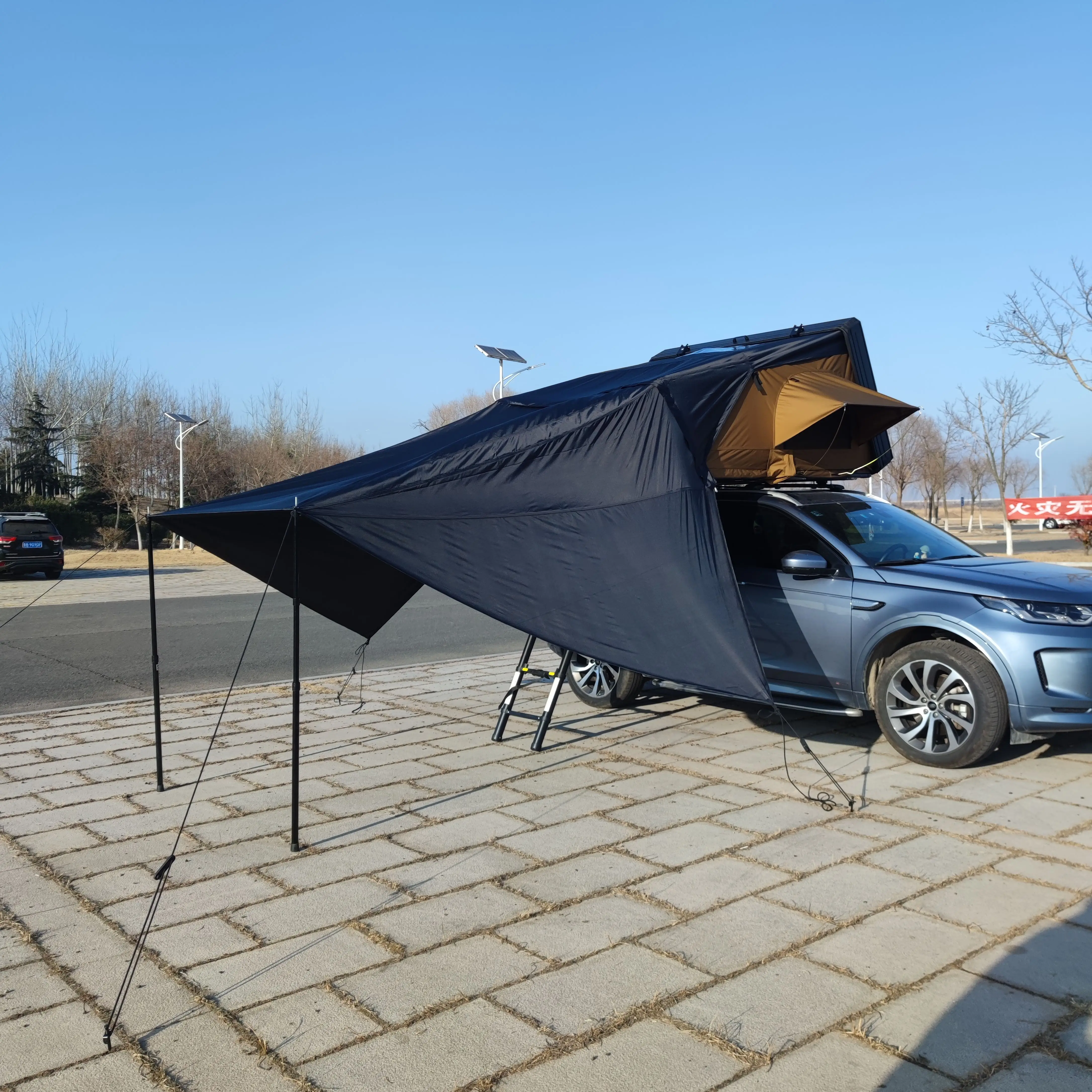 4 Season Large Hardshell Rooftop Tent with Annex for Outdoor Camping Available in 210*160*110 CM and 210*190*110 CM