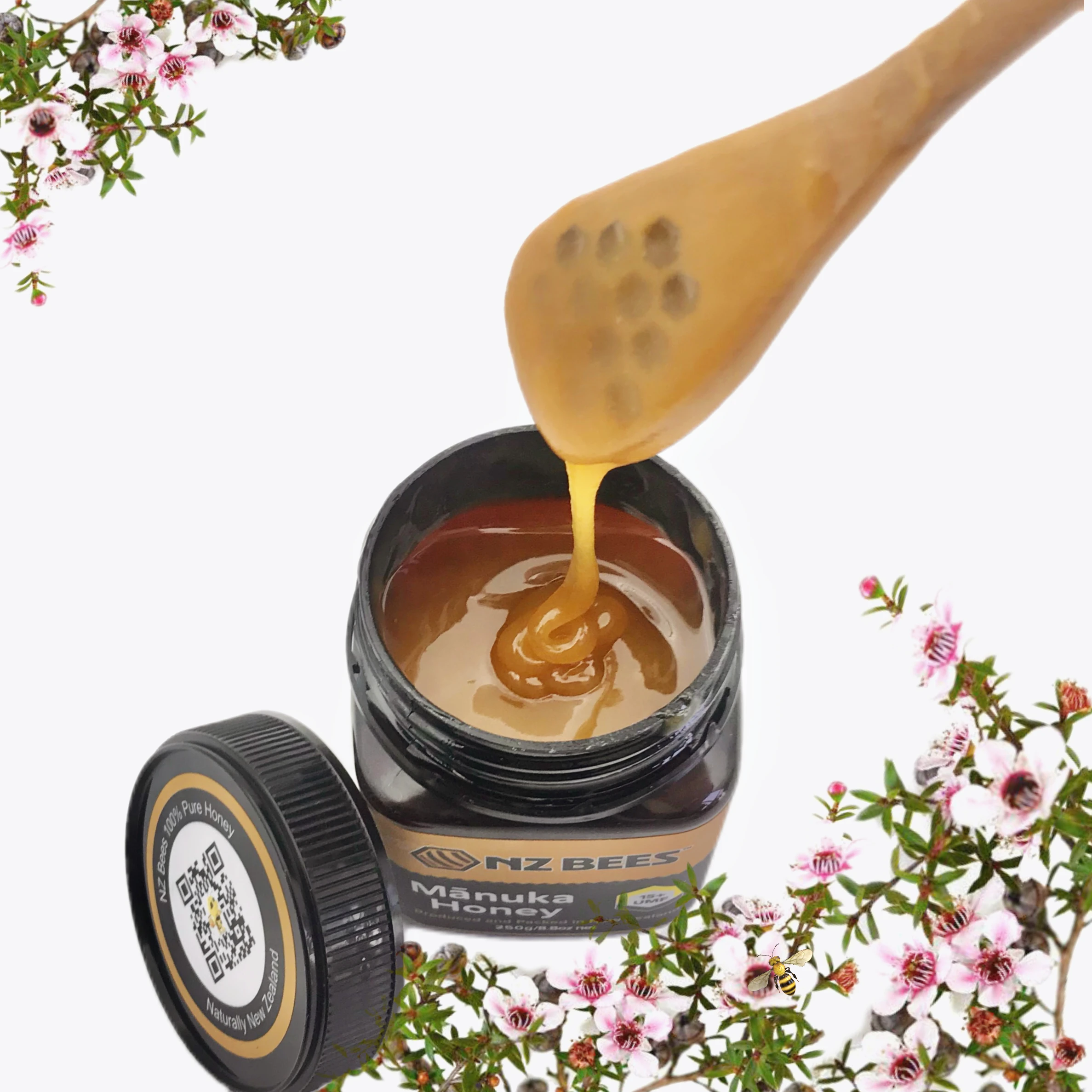 For Sale New Zealand Manuka Honey 250g UMF5+ 100% Natural Bee Honey MGO100+ Pure Raw Honey 4
