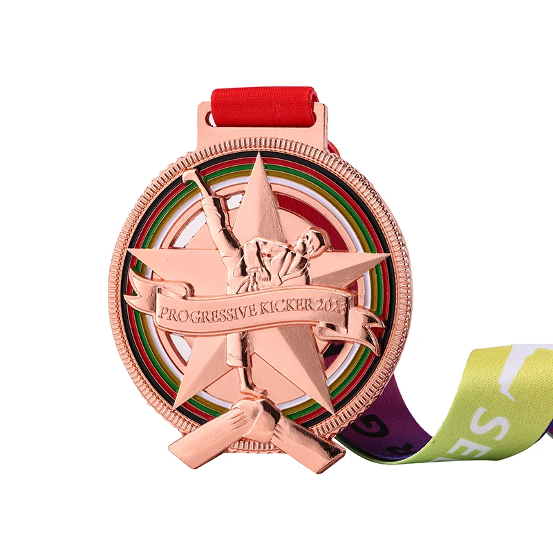Personalized Award Gifts Metal Medals Custom Design 3D Gold Football Soccer Championship Sports Medal supplier