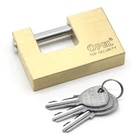 Padlock Padlock Factory 94mm Lora Safety Rectangular Pad Lock Iron Brass Padlock