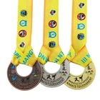 Carved All Kinds Of Medals New Design Custom Made Carved Medal With Ribbon