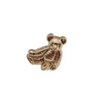 Gold Plated Tags Gold General Gold Plated Custom Metal Tags Cute Bears Handbag Accessories Brand Logos Label