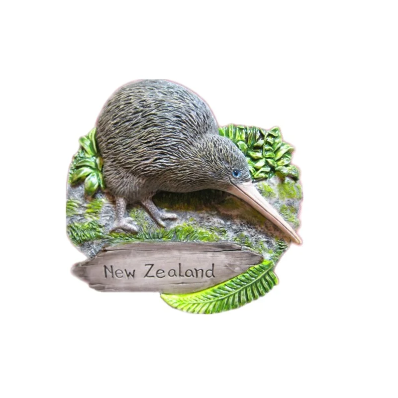NEW ZEALAND Bird Kiwis 3D Resin Fridge Magnet Souvenir Tourist Gift Craft 