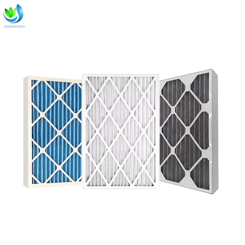 Custom Merv 13 Paper Cardboard Frame Pleated 20x20x1 14x25x1 10x20x1 20x25x1 Merv 8 Replacement Ac Furnace Panel Hvac air Filter manufacture