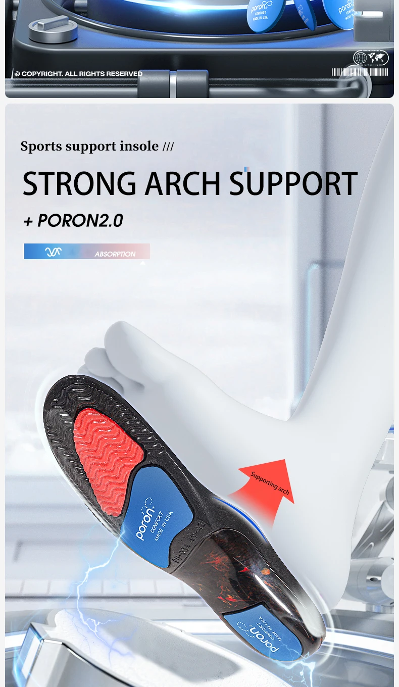 Custom Arch Support Sports Insoles Shock Absorbing Custom Arch Support Sports Insoles Shock Absorbing