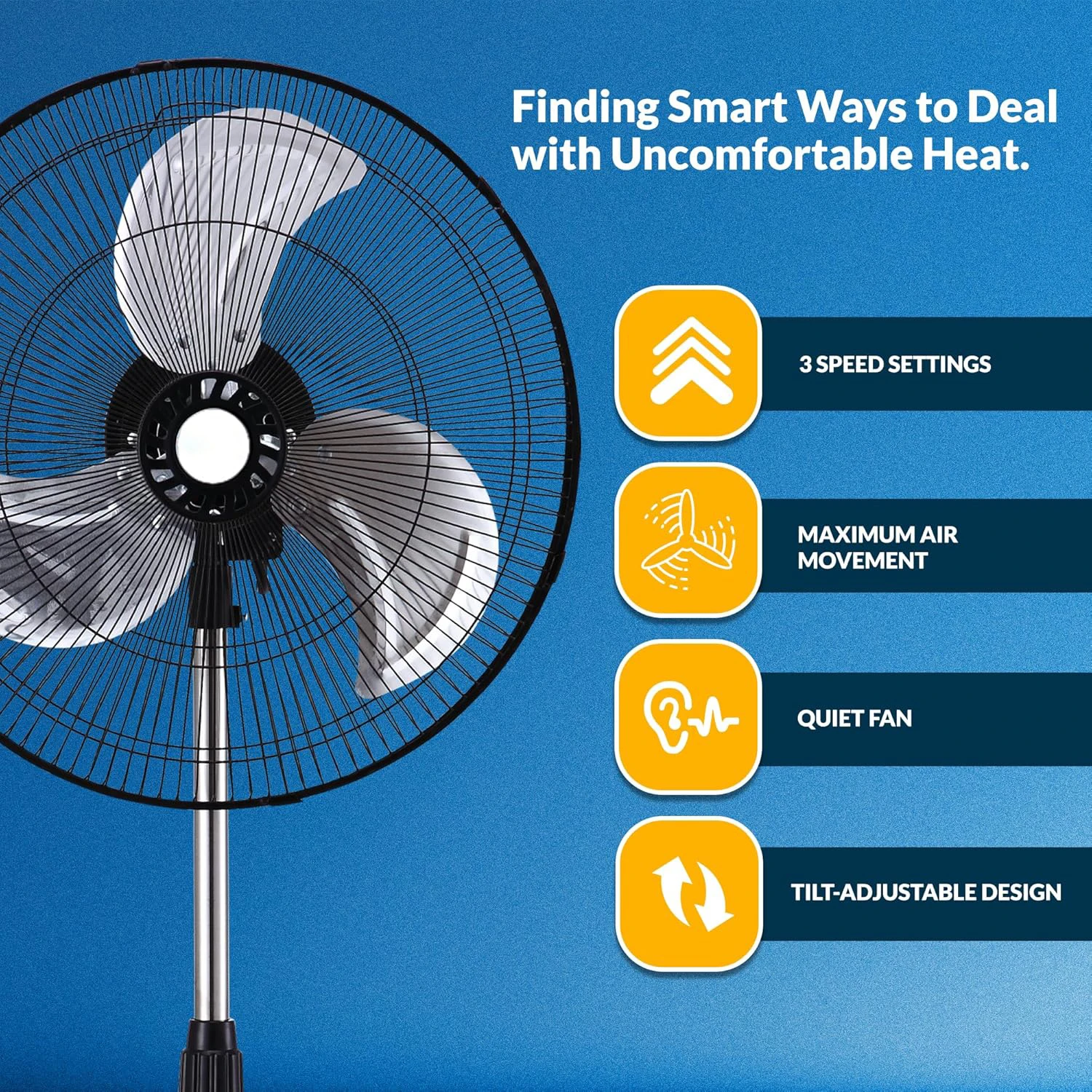 Stand Fan, Plastic, 110, 40w - detail 6