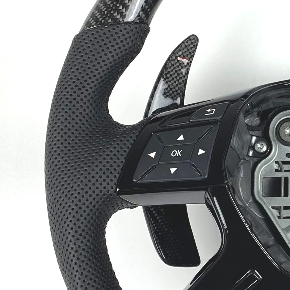 Carbon Steering Wheel For Mercedes G Clk E Cls Sl Class W209 W211 W219 W463 R230 2009 2010 2011