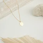 Pendent Fashion Jewelry 2021 Zhejiang Yiwu Wholesale Cheap Custom Name Oval Necklace Pendent