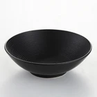 Ceramic Black Bowl Ceramic Stoneware Glazed Japanese Style Ceramic Food Contact Safe Kitchen Black Noodle Ramen Bowl