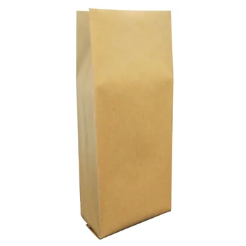 5 lb Kraft paper coffee bags with valve Side gusset paper bag Food grade paper package Export polyethylene coffee bag