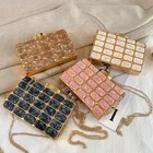 Evening Bag Clutch New Arrival Fashion Acrylic Diamond Handbag Chain Luxury Acrylic Clutch Purse For Women