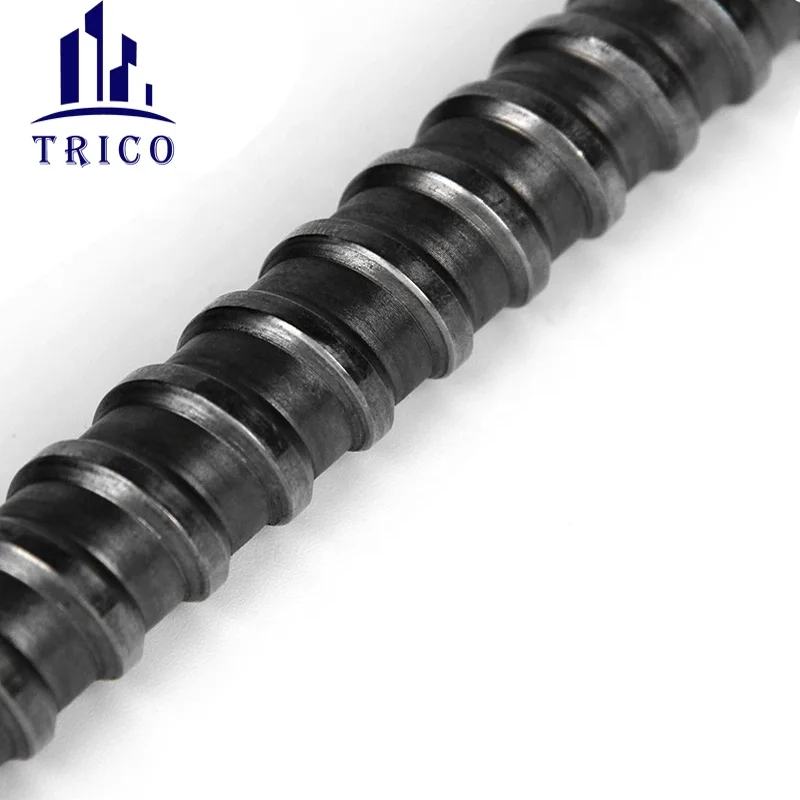 Hebei Trico Construction Concrete Formwork Tie Bar D15 #45 Q235 Steel Tie Rod for Formwork Tie System