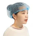 Nonwoven Disposable Hairnet Bouffant Head Cover For Food Industry
