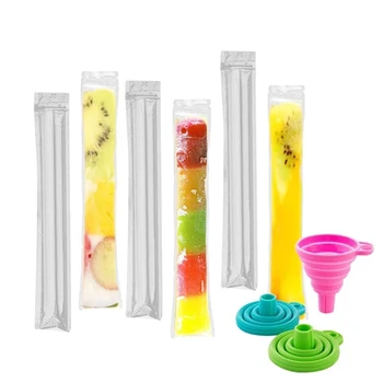 Wholesale Custom Small Bpa Free Transparent Frozen Yogurt Mold Packaging Heat Seal Plastic Ice Cream Pop Popsicle Bag
