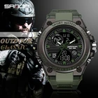 Watch Watches Chronograph Fashion Waterproof Wristwatches Mens Wrist Led Analog Sports Watch Digital Watches