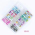 Nail Sticker High Quality Custom Designer Nail Transfer Foil Rolls Wrap Butterfly Nail Foil Sticker