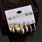 Earrings Large Earrings 6 Pairs Of Rhinestone Set Large Circle Personalized Earrings In Stock