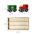 Train Track Wooden Train 12pcs Wooden Boxed Magnetic Train Train Track Matching Locomotive Boy Gift Set