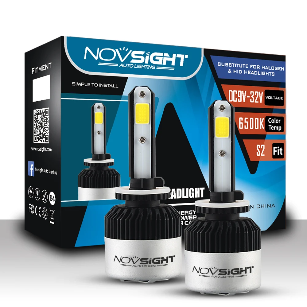 Nighteye H1/H3/H4/H7/H8/H11/9005/9006 9000LM 72W LED Headlight Kit Bulbs/Canbus 
