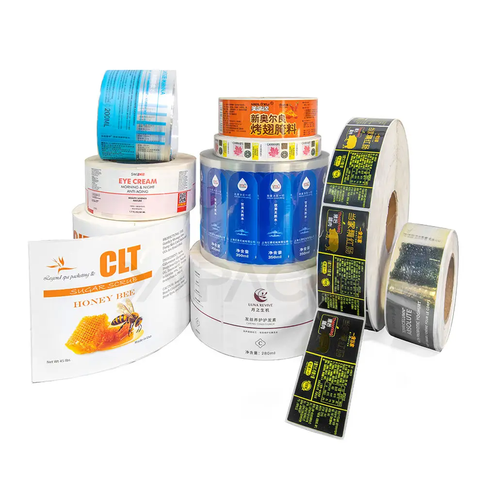AW3209 Fasson Coated Paper/AP104 Label Jumbo Roll With 60g White Glassine Liner (Back Printing)