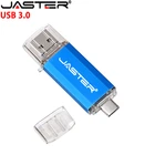Flash JASTER Hot Sale 3 In 1 Otg Usb Flash Drive 4GB 8GB 16GB 32GB 64GB 128GB Usb3.0 Pendrive In Stock