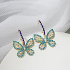 925 Silver Earrings 925 Silver Butterfly Earrings C-shaped Earrings Personalized Hoop Earrings With Diamond