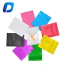 Zip Bag Ziplock Foil Bag Free Sample Aluminum Foil Smell Proof Matt Black Zip Lock Bag With 3 Side Sealed